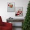 19" Lighted Norman Rockwell 'Santa Eating Milk and Cookies' Christmas Wall Art